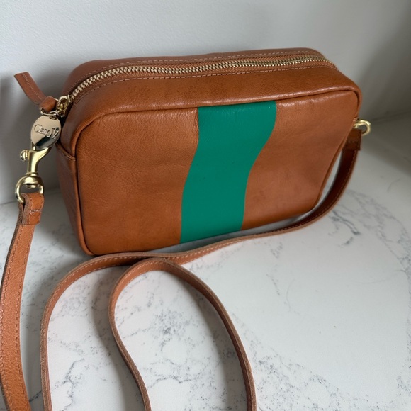 Clare V. Midi Sac Bag Green and Tan Color - Picture 5 of 16